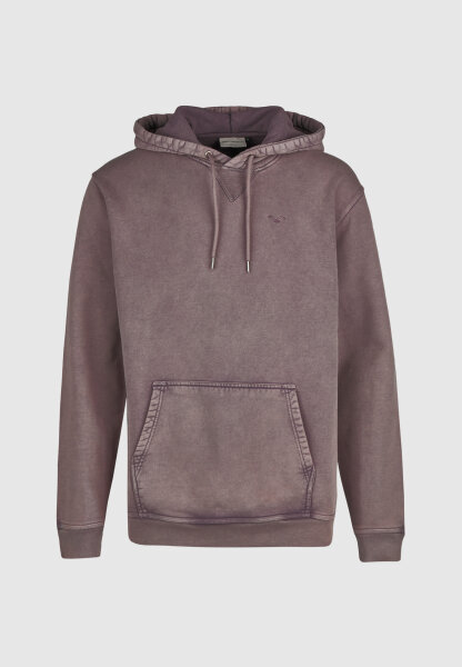 Cleptomanicx Ligull Washed Boxy Hoodie (plum perfect)