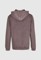 Cleptomanicx Ligull Washed Boxy Hoodie (plum perfect)