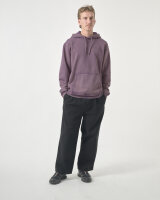 Cleptomanicx Ligull Washed Boxy Hoodie (plum perfect)