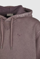 Cleptomanicx Ligull Washed Boxy Hoodie (plum perfect)