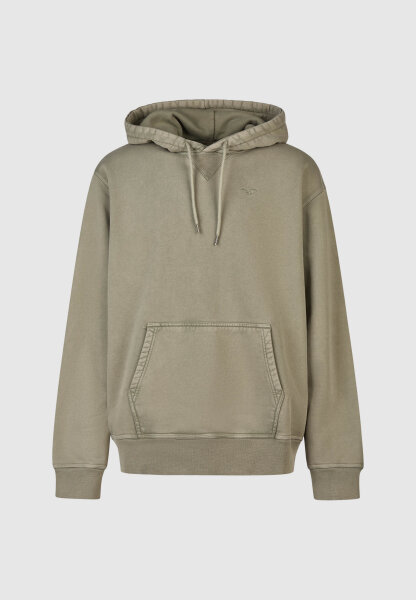 Cleptomanicx Ligull Washed Boxy Hoodie (tea leaf)