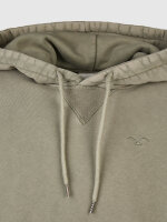 Cleptomanicx Ligull Washed Boxy Hoodie (tea leaf)
