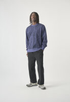 Cleptomanicx Boxy Crusty Crewneck (nightshadow blue)