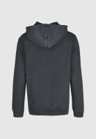 Cleptomanicx Ligull Washed Boxy Hoodie (blue graphite)