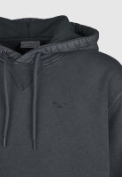 Cleptomanicx Ligull Washed Boxy Hoodie (blue graphite)