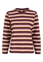 Iriedaily W Stripe Basic Longsleeve (red wine)