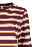Iriedaily W Stripe Basic Longsleeve (red wine)