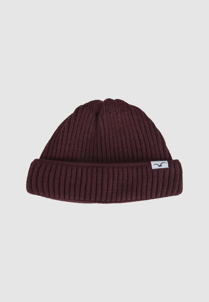 Cleptomanicx Storm Short Beanie (windsor wine)