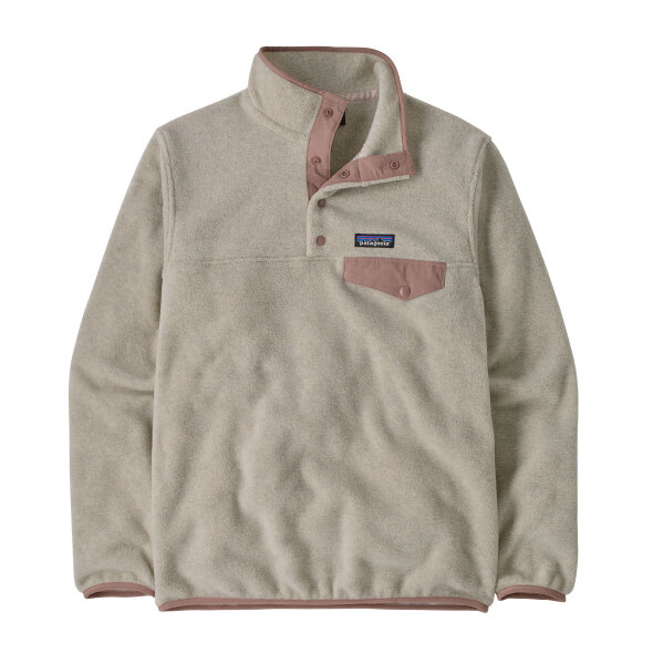 Patagonia Womens Lightwight Synchilla Snap-T Fleece Pullover (oatmeal heather /moonrise taupe)