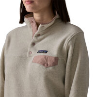 Patagonia Womens Lightwight Synchilla Snap-T Fleece Pullover (oatmeal heather /moonrise taupe)