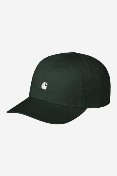 Carhartt WIP Madison Logo Cap (dark scarab/white)