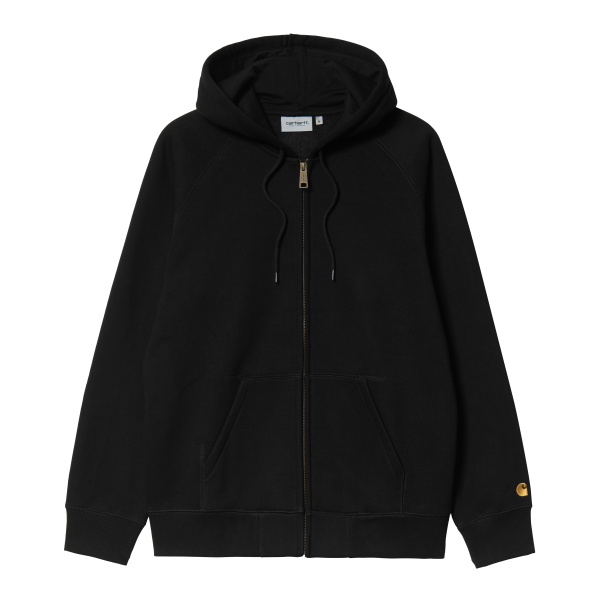 Carhartt WIP Hooded Chase Jacket (black/gold)
