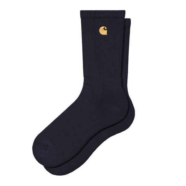 Carhartt WIP Chase Socks (dark navy/gold)