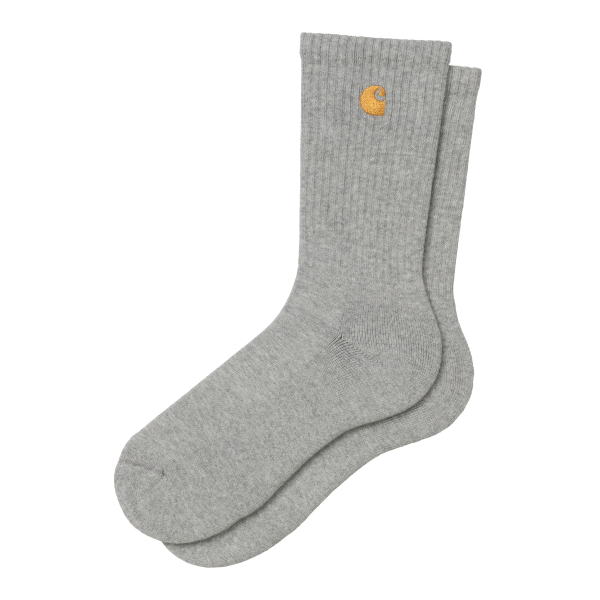Carhartt WIP Chase Socks (grey heather/gold)