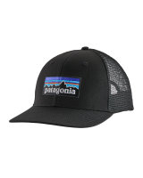 Patagonia P6 Logo Trucker Cap (black)