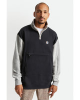 Brixton Alton Mock Neck Zip Sweater (black/grey/heather grey/beige)
