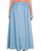 Iriedaily Civic Long Skirt (light blue)