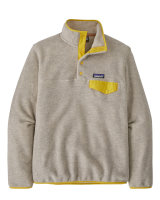 Patagonia W Lightweight Synchilla Snap-T Fleece Sweater (oatmeal heather w/shine yellow)