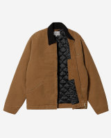 Carhartt WIP OG Detroit Winter Jacket (deep hamilton brown/black aged canvas)