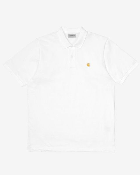 Carhartt WIP Chase Pique Polo (white/gold)