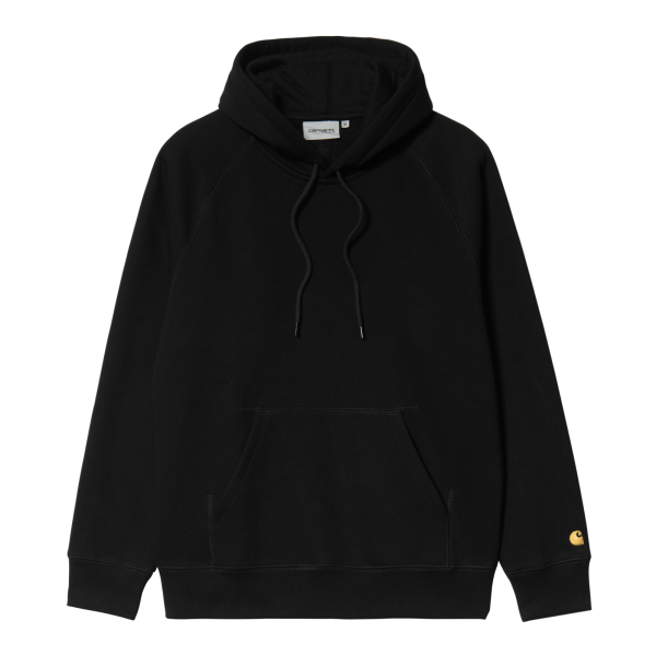 Carhartt WIP Hooded Chase Sweatshirt (black/gold) M